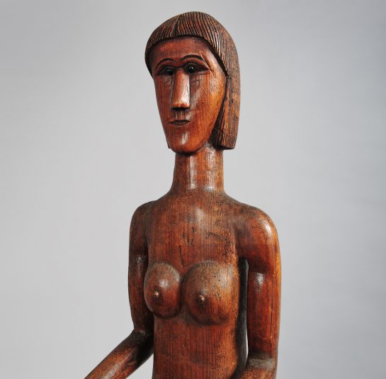 Rare Carved Figure of a Woman